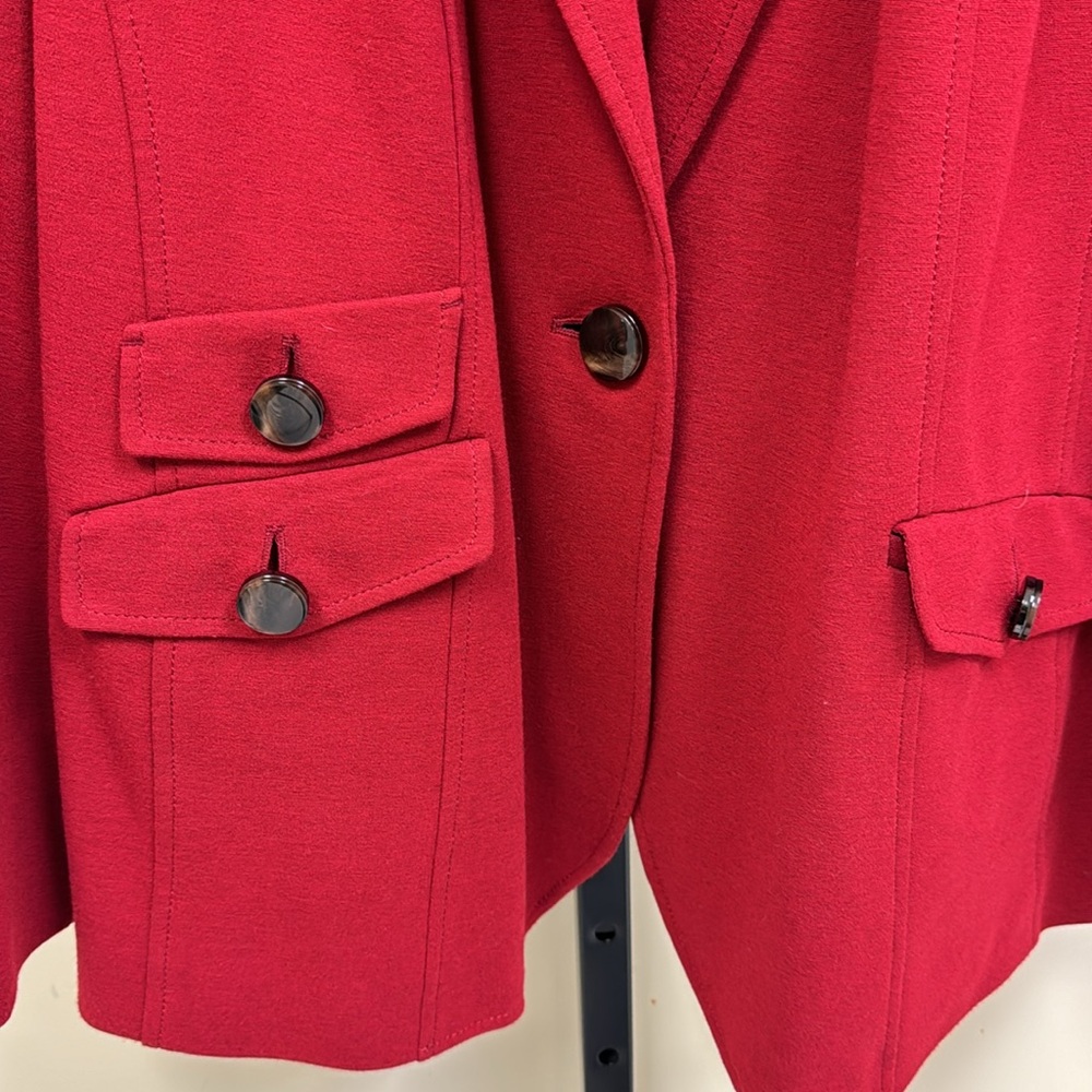 Plus size Talbots red blazer - Picture 2 of 10